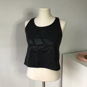 Adidas Sport ID Cotton Cropped Racerback Tank Top